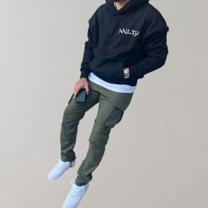 Howard - Casual Cargo Trousers for Men-Gray-S-Nora Luxe