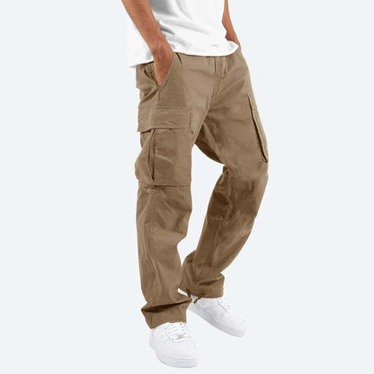 Howard - Casual Cargo Trousers for Men-Khaki-S-Nora Luxe