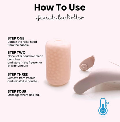 Ice Roller for the Face – Softens Wrinkles & Swellings!-Beige-Nora Luxe
