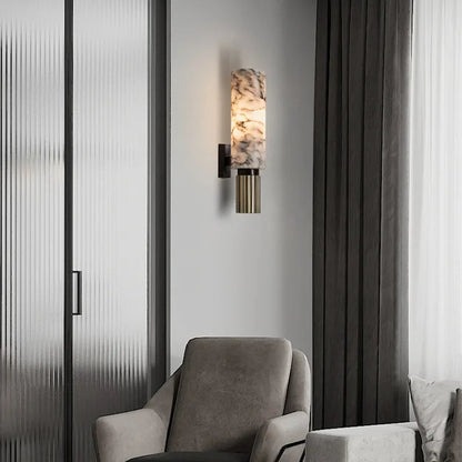 Illuminated Marble Wall Decoration - LustraMar-The Livary
