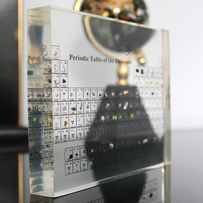 Illuminated Periodic Table with Real Elements - Elementa-Small-Nora Luxe
