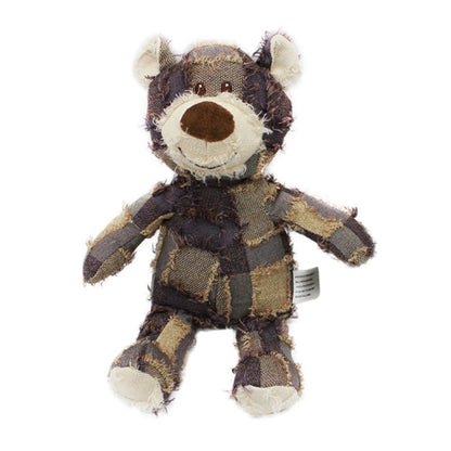 Indestructible Dog Chew Toy - PowerPup-Purple Brown Checked-Nora Luxe