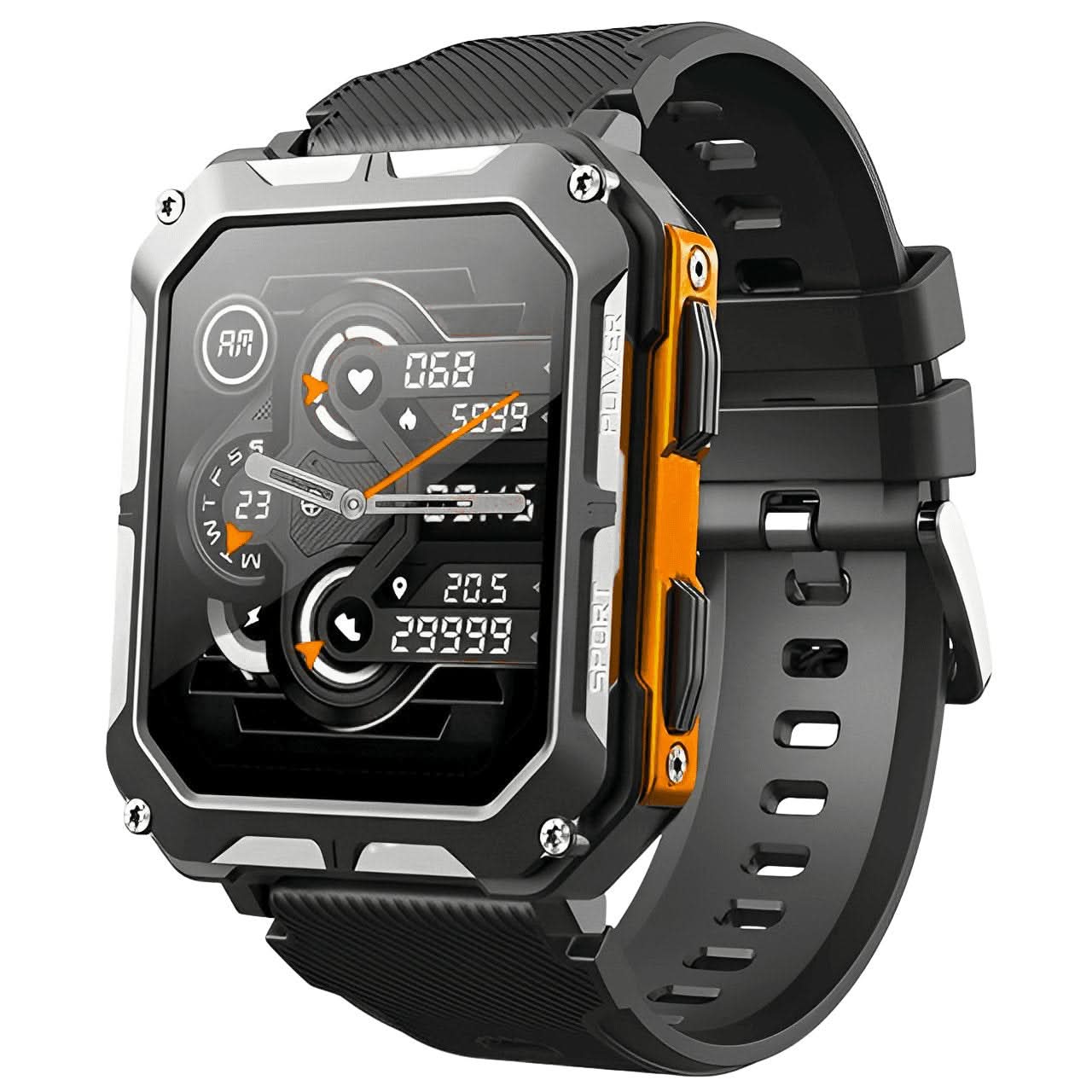 Indestructible Smartwatch - ArmorTime-Orange-Nora Luxe