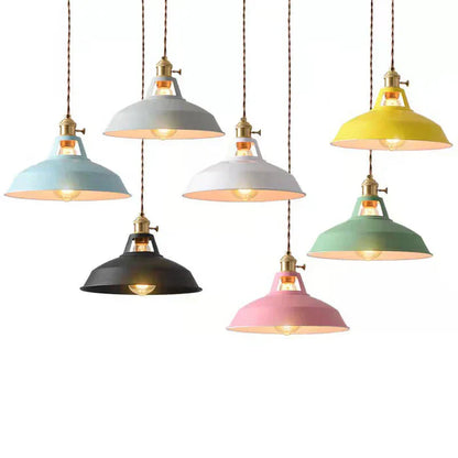Industrial Retro Pendant Lamp - IronGlow-Gray-Nora Luxe