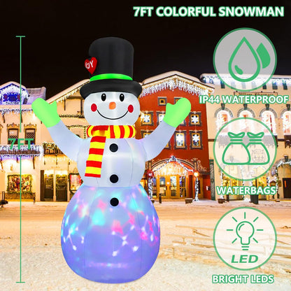 Inflatable Lighted Snowman (8.85 inches) - Lotte-Nora Luxe