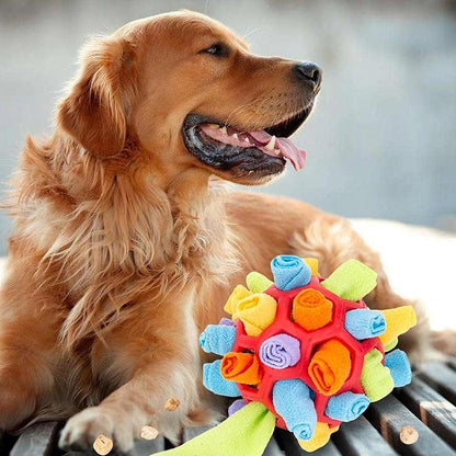 Interactive Dog Toy - SnuffleFun-Red-Nora Luxe