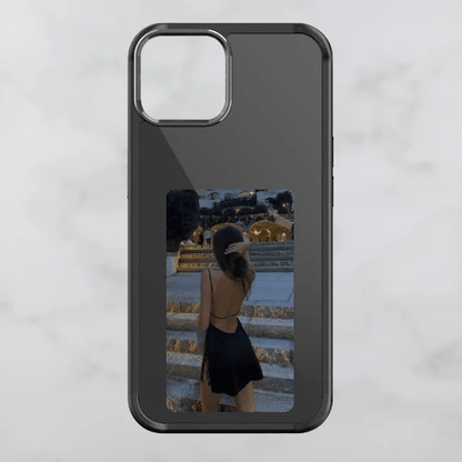 Interactive Photo iPhone Case - PixelShell-Black-iPhone 15-Nora Luxe