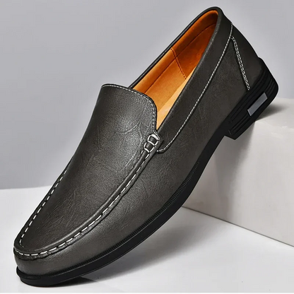 Italian slippers made of genuine leather – Emilio-Gray-6-Nora Luxe
