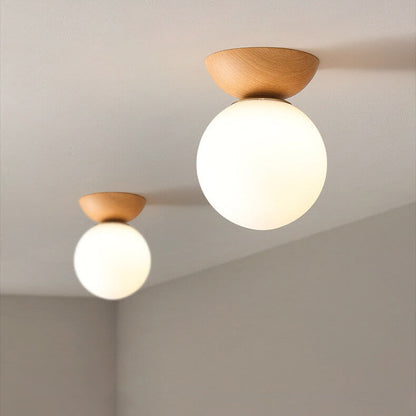 Japanese Style LED Ceiling Lamp – Renji-Warm light-Recessed light-Wood-The Livary