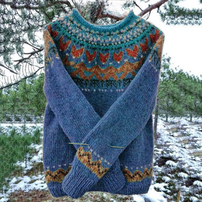 Jolie - Colorful Jumper for Women-Blue-XS-Nora Luxe