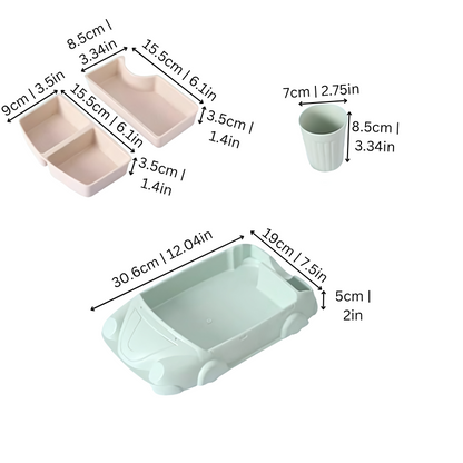 Kids' Dining Set - TurboTable-Pink-Car 1-Nora Luxe