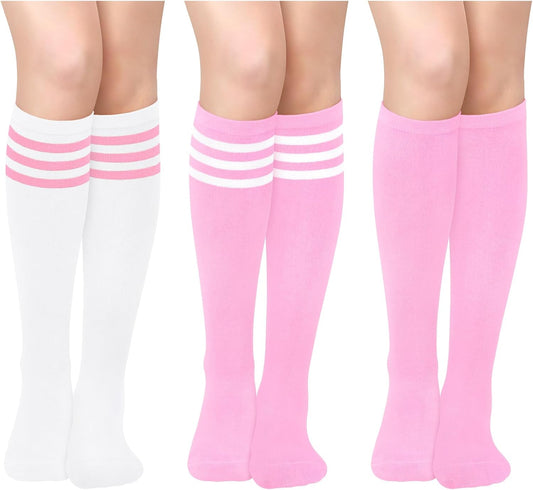 Knee High Socks - Lilac-3 Pairs Black-Nora Luxe