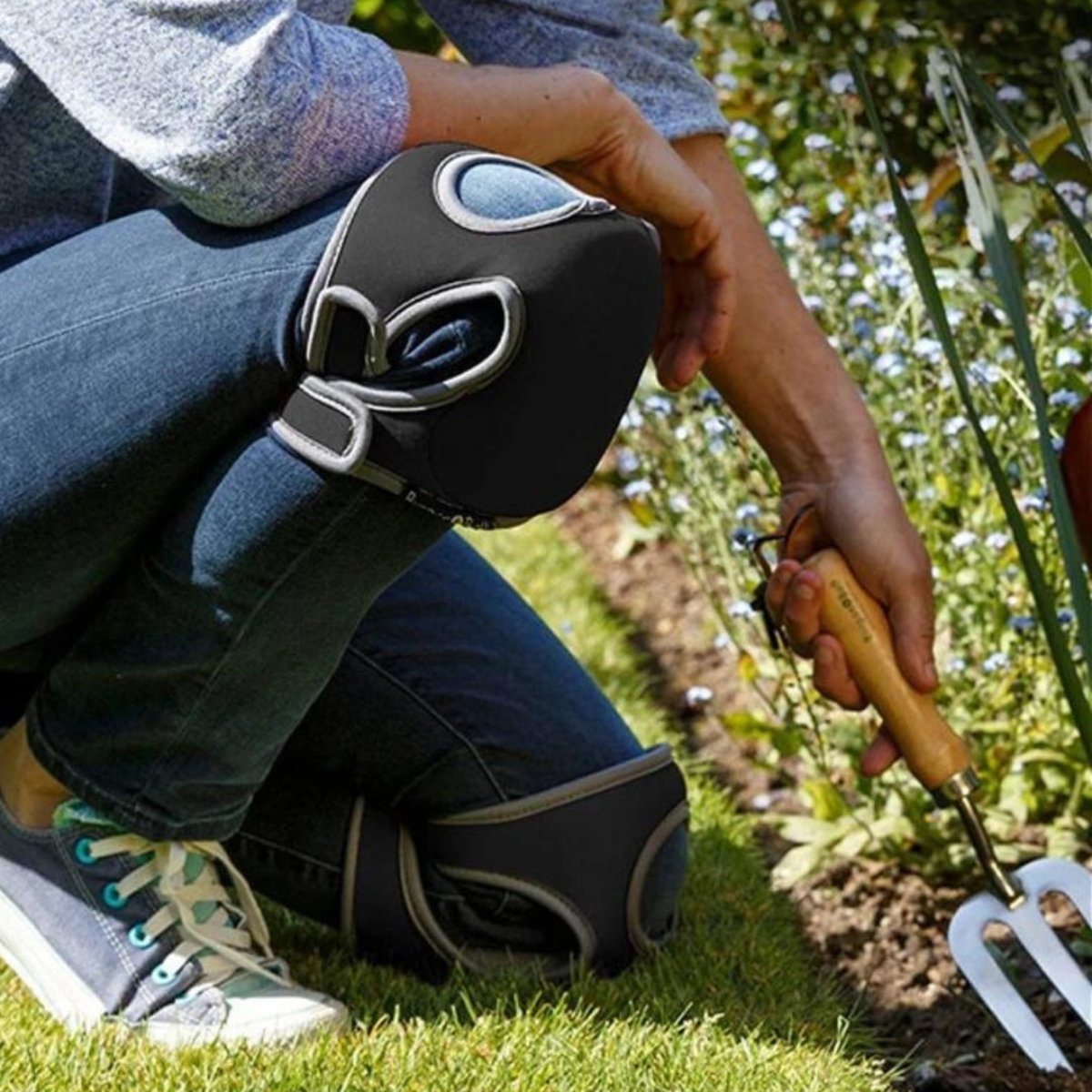Knee pads for Gardening - GardenGuard-Green-Nora Luxe