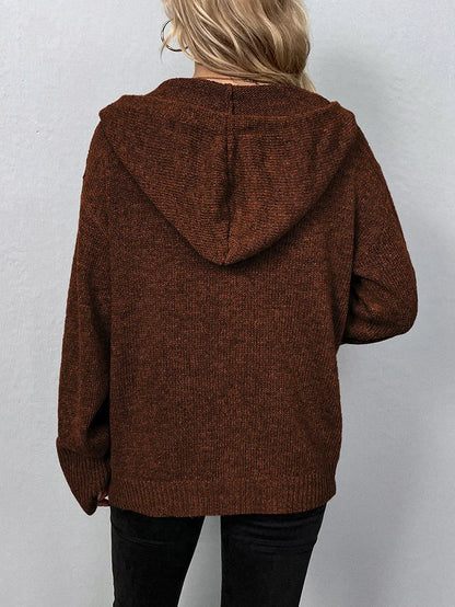 Knitted Cardigan for Women - Sofia-Gray-S-Nora Luxe