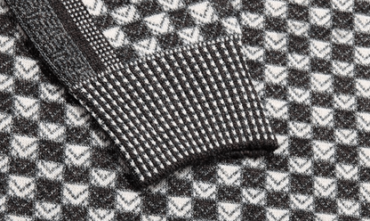 Men's sweater with check knit pattern – Fabian