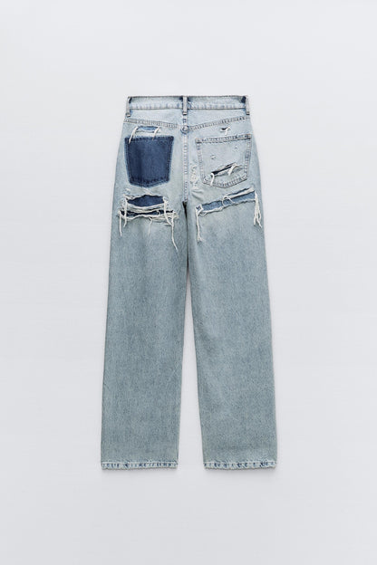Ladies Baggy Jeans - Ava-36-Nora Luxe