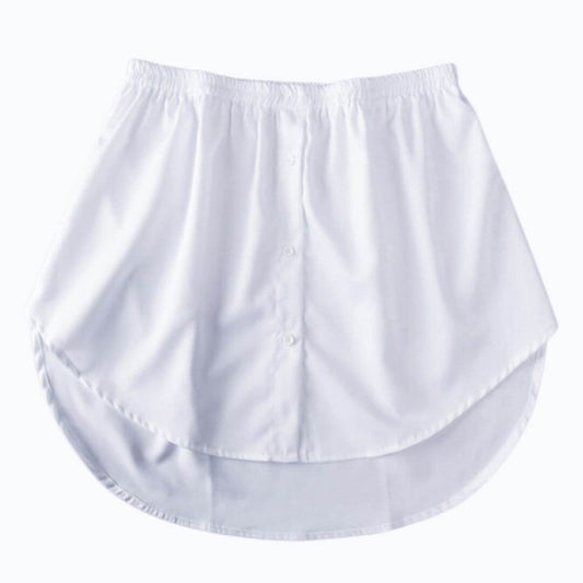 Ladies' Shirt Extender with Elastic Waistband – Noelle-White-S-Nora Luxe