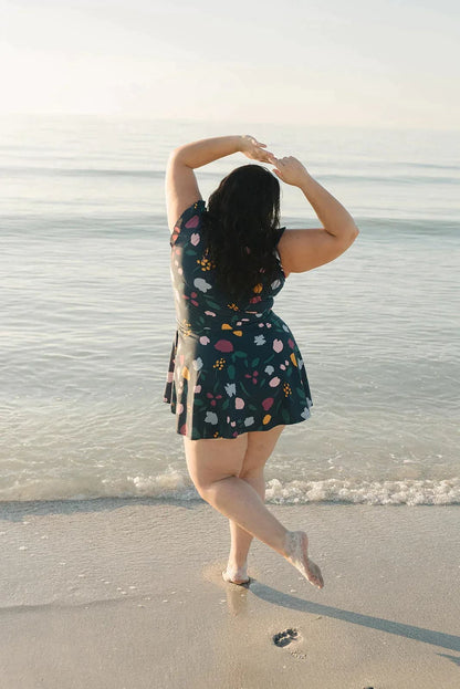 Ladies' Swimsuit with Comfort Fit – Nola-Flower print-XS-State of Style