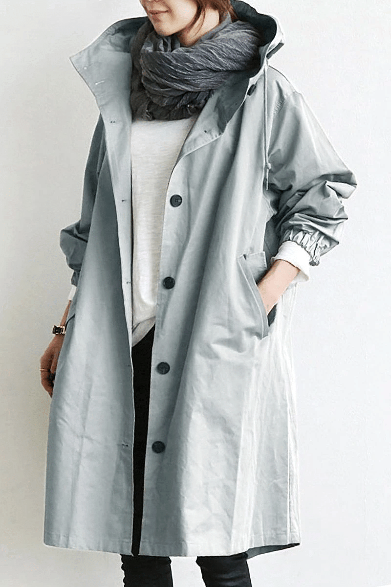 Ladies Windbreaker - Aurora-Gray-S-Nora Luxe