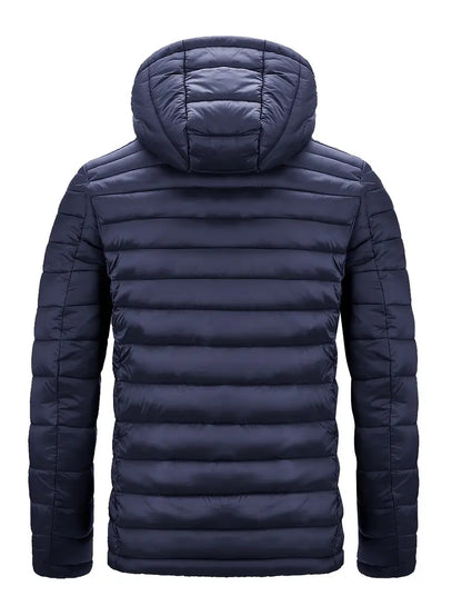 Ladies Winter Puffer Jacket with Hood - Arwen-Black-S-Nora Luxe