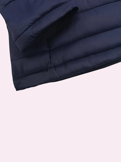 Ladies Winter Puffer Jacket with Hood - Arwen-Black-S-Nora Luxe