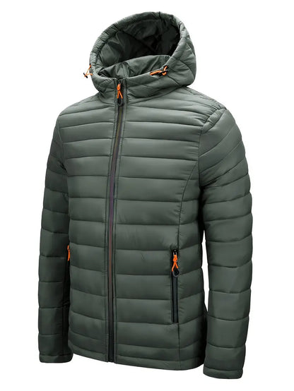 Ladies Winter Puffer Jacket with Hood - Arwen-Black-S-Nora Luxe