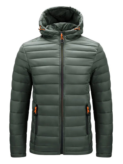 Ladies Winter Puffer Jacket with Hood - Arwen-Green-S-Nora Luxe