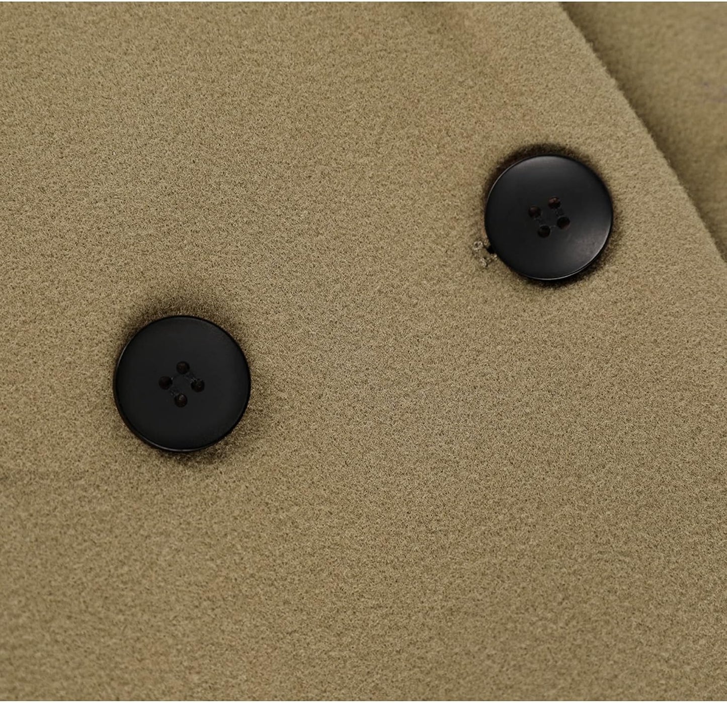 Ladies' Winter Wool Coat with Notch Lapels - Sofia-Beige-XS-Nora Luxe