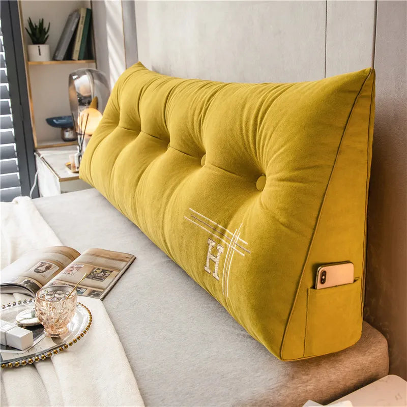 Large Comfort Cushion - EmbraceNest-Yellow-23.62 × 19.69 × 7.87 inches-Nora Luxe