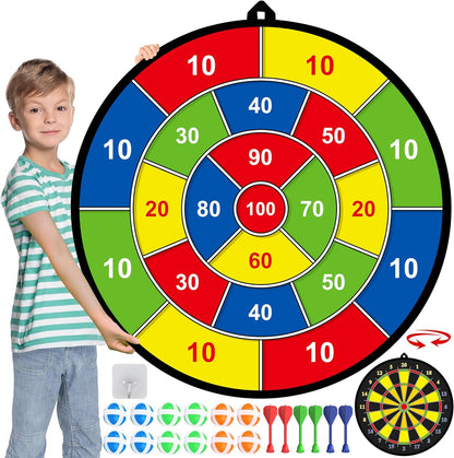 Large Dartboard for Children with Sticky Balls and Darts - PlayTarget-Nora Luxe