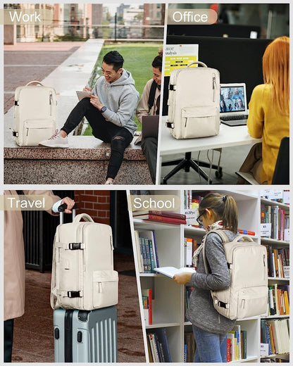 Waterproof Travel Backpack with Shoe Compartment & USB Port – 14" (35.56 cm) Laptop Fit