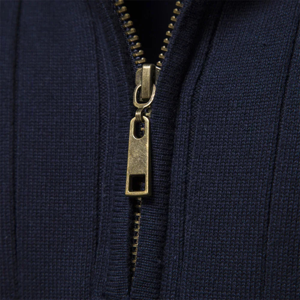 Men's Autumn Sweater with Zip – Daan
