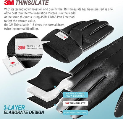 Learning Touchscreen Winter Gloves - Daniel-Black-S-Nora Luxe