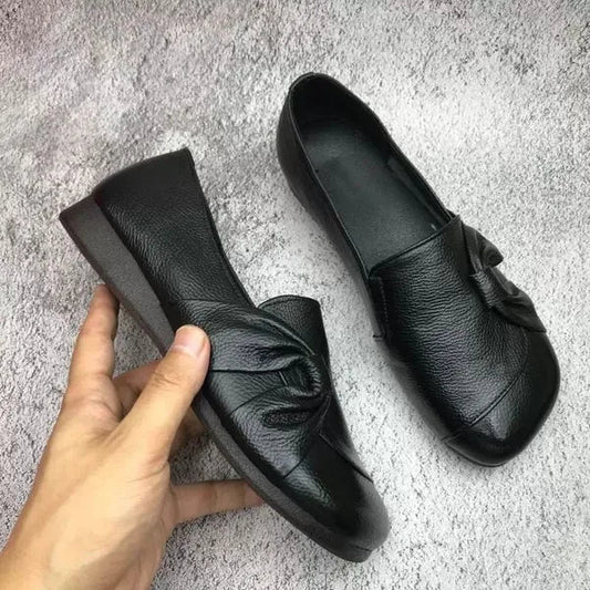 Leather Women's Shoes with Slip-Resistant Sole – Aurora-Black-3.5-Nora Luxe
