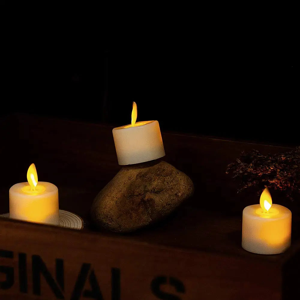 LED Candle Set - Aurora-4 pieces-Nora Luxe