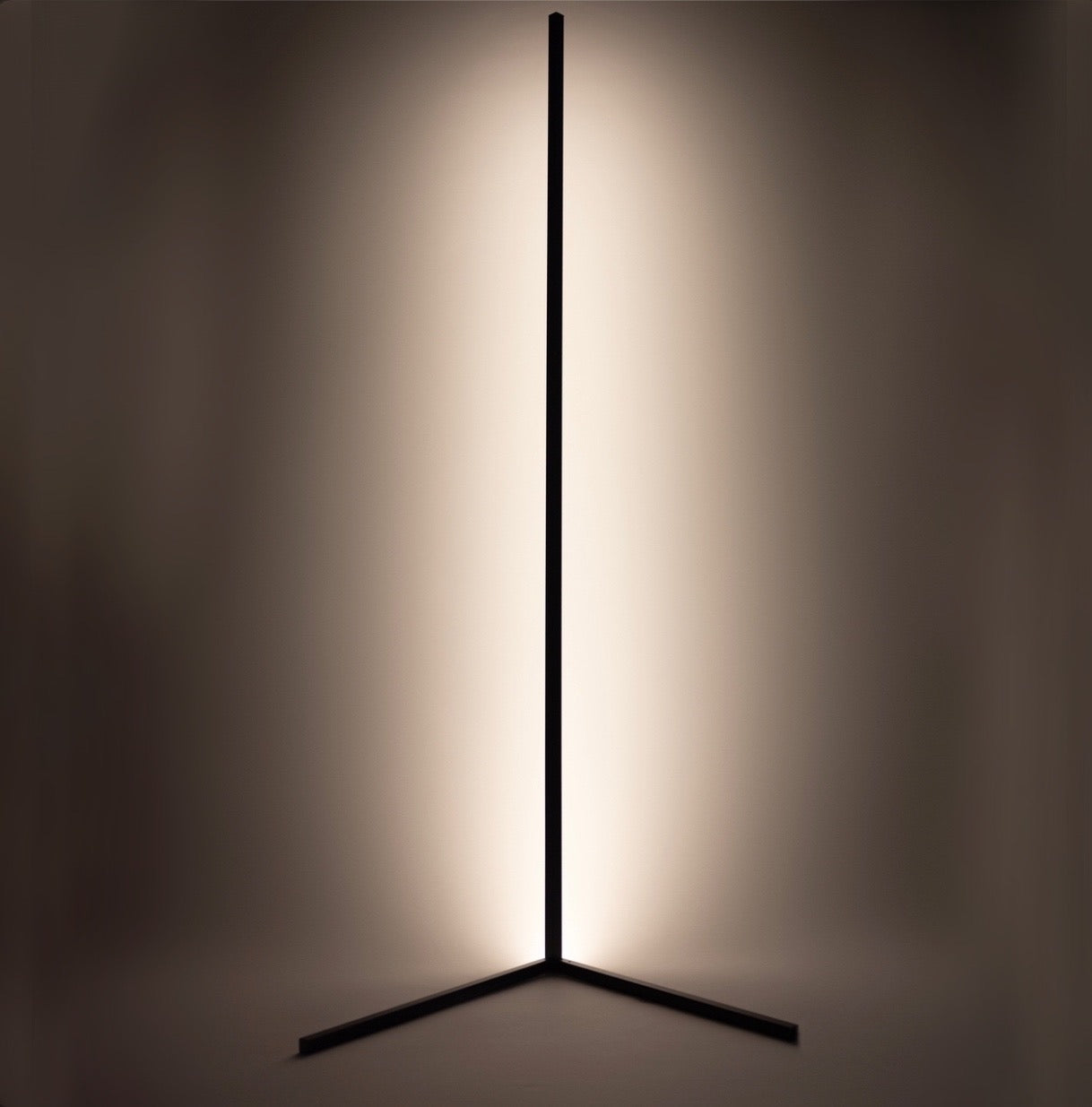 LED Design Corner Lamp with Remote Control – Viorra-Black-Warm + Cold White Dimmable-The Livary