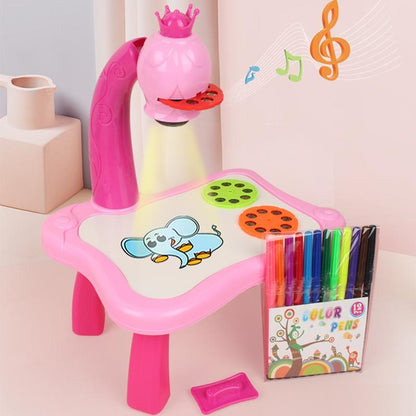 LED Drawing Projector with Music for Creative Kids - ArtBuddy-Pink-Nora Luxe