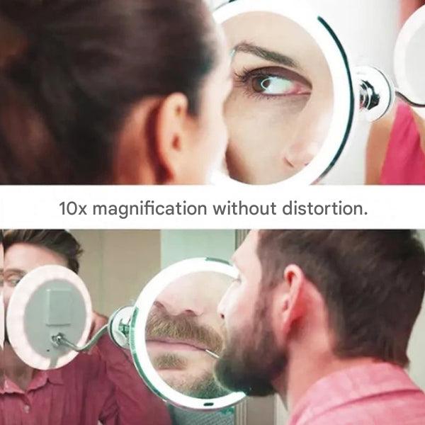 LED Magnifying Mirror with Flexible Gooseneck – Claravue-The Livary
