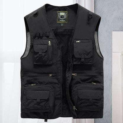 Light men's outdoor vest – Viktor-Black-S-Nora Luxe
