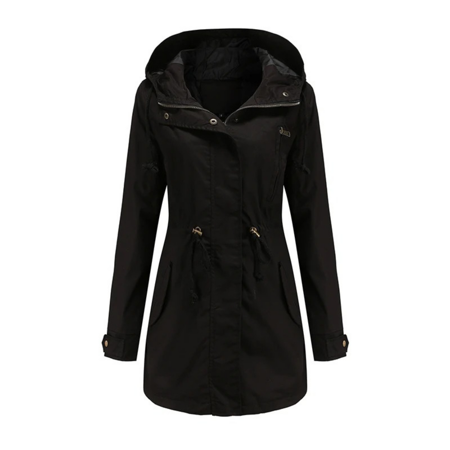Light & Stylish Women's Summer Jacket with Long Fit – Amira-Black-S-Nora Luxe