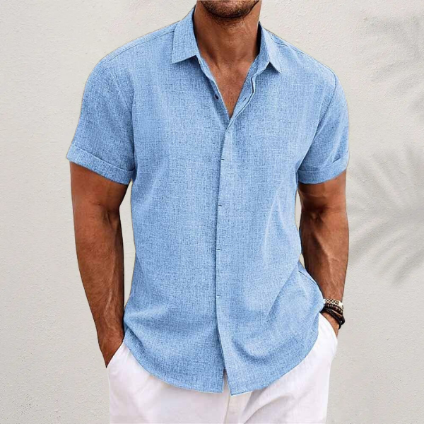 Light Summer Shirt for Men – Lark-Light blue-XS-State of Style