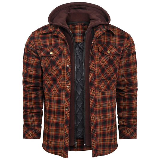Lightweight Autumn Jacket for Men - Vertex-Dark Orange-S-Nora Luxe