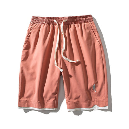 Lightweight Men's Shorts with Pockets – Dante-Red Orange-S-State of Style