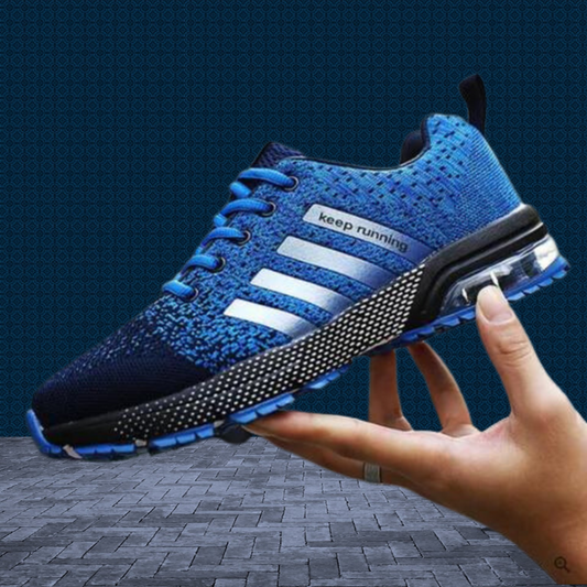 Lightweight Orthopaedic Sneakers - AeroFlex-Blue-3.5-Nora Luxe