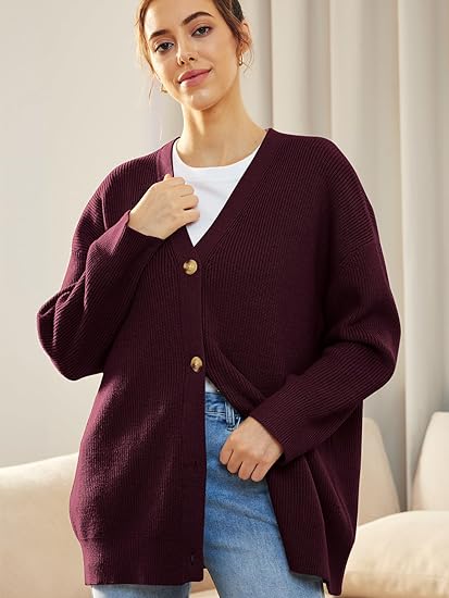 Lightweight V-neck Vest with Button Closure - Lana-Red-Nora Luxe