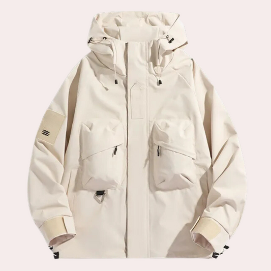 Lightweight Windbreaker for Men - Victor-Beige-S-Nora Luxe