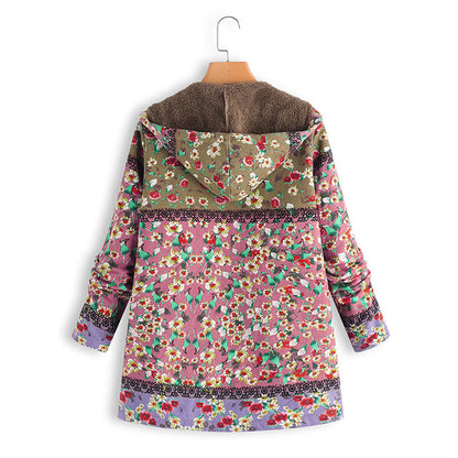 Long Ladies Teddy Coat with Hood - Seraphina-Blue-S-Nora Luxe