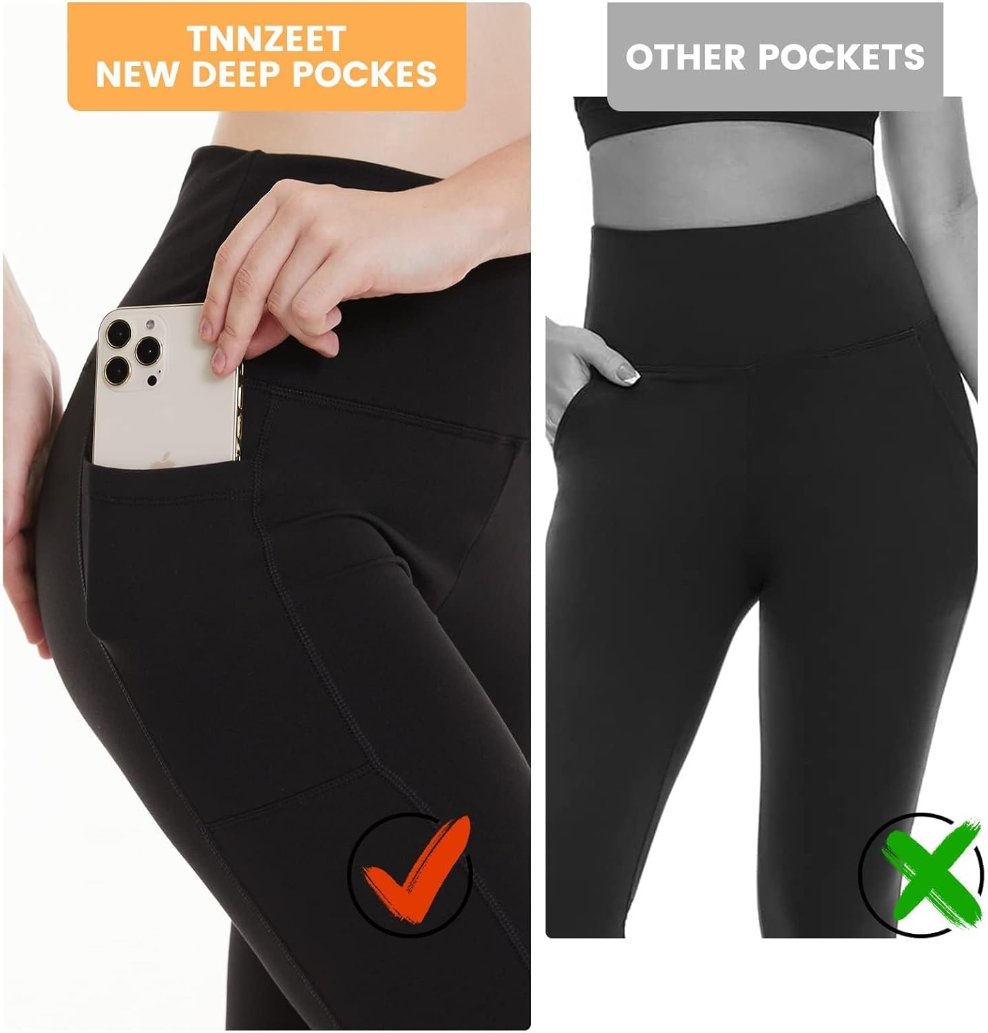 LuxeFit High-Waisted Leggings - Selene-Black-S-Nora Luxe