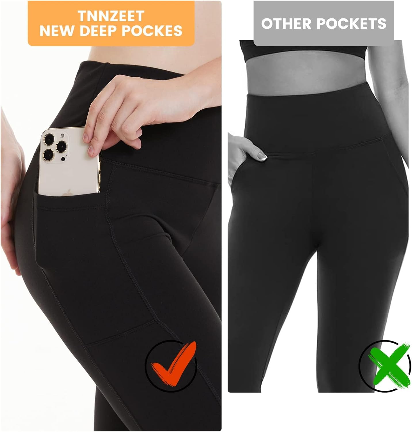 LuxeFit High-Waisted Leggings - Selene-Black-S-Nora Luxe
