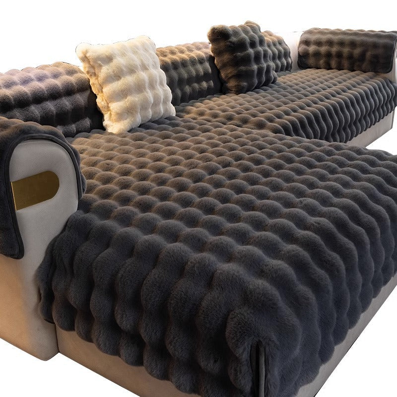 Luxury Anti-Slip Sofa Cover - SofaGuard Luxe-Brown-11.81*19.69 inches Pillowcase (without filling)-Nora Luxe